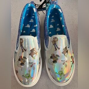 NWT Women's Disney Pixar Slip On Boat‎ Sneaker Leisure Style Casual Shoes Size 6